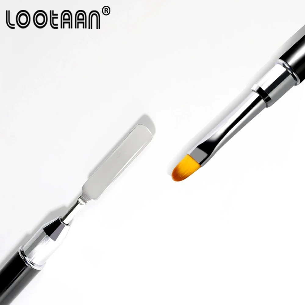 Кисть для рисования ногтей двухсторонняя акриловый УФ гель наращивания