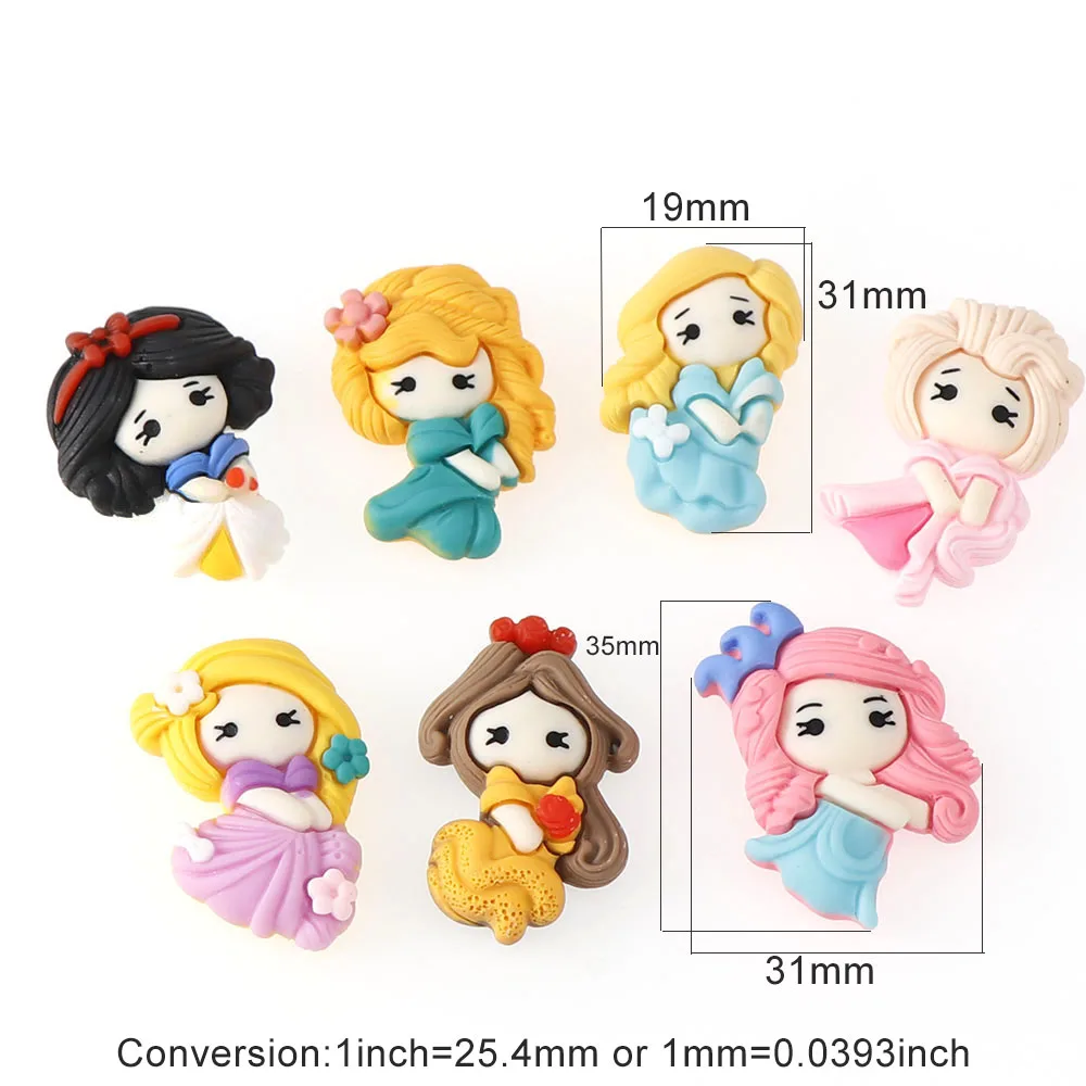 20pcs cartoon series little girl resin decoration crafts flatback cabochon scrapbooking fit phone embellishments diy accessories free global shipping