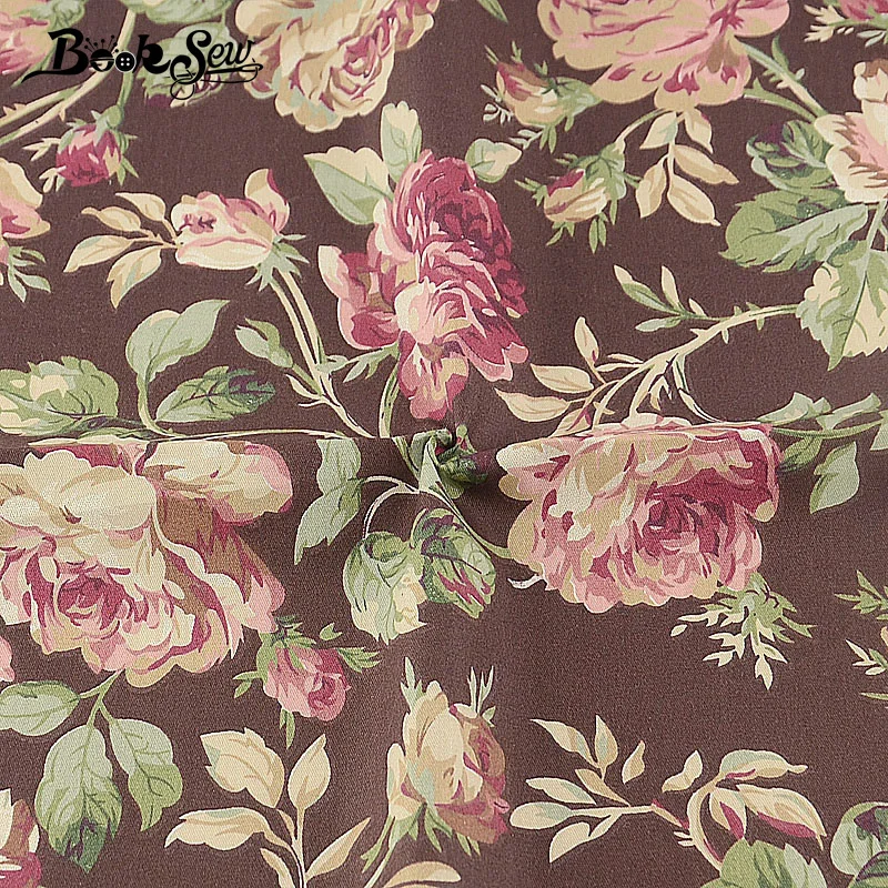 Booksew 6 PCS/lot 40x 50cm Scrapbooking Patchwork DIY Sewing Material Textile Tissu Coton Floral Fabric Cotton Twill Cloth