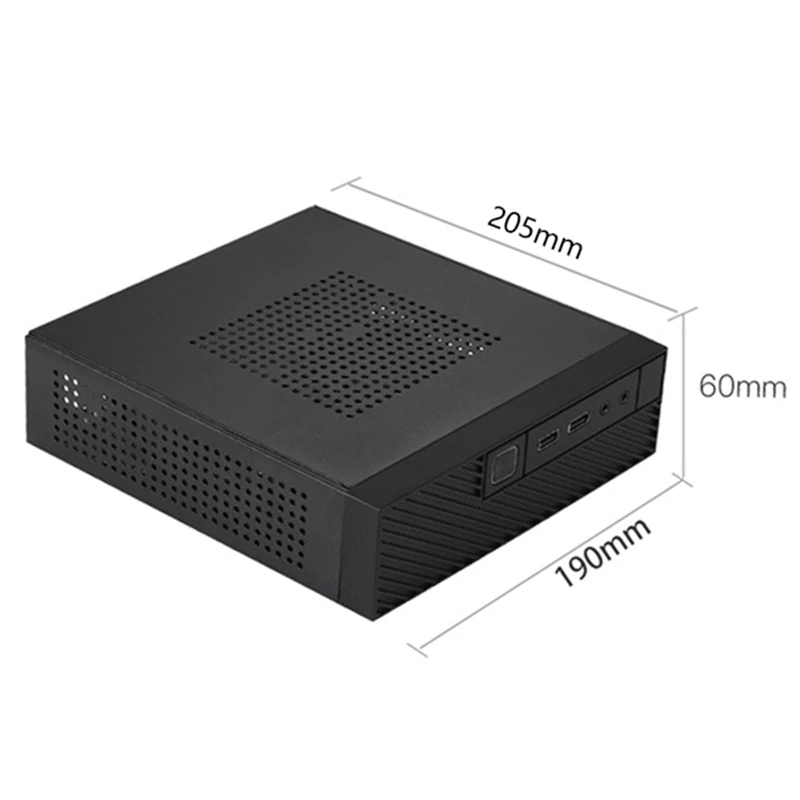 Чехол для компьютера ITX M06 HTPC чехол Mini шасси Industrial Control корпус с задней кронштейном