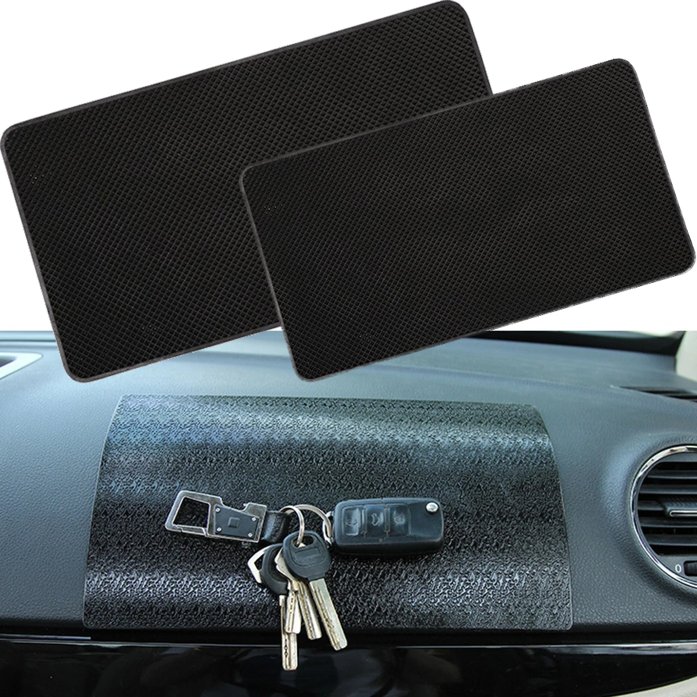 

Car Dashboard Anti-slip Mat Adhesive Pad Washable Rubber Mats Phone Bracket Fixed Mat Car Interior Accessories Placed