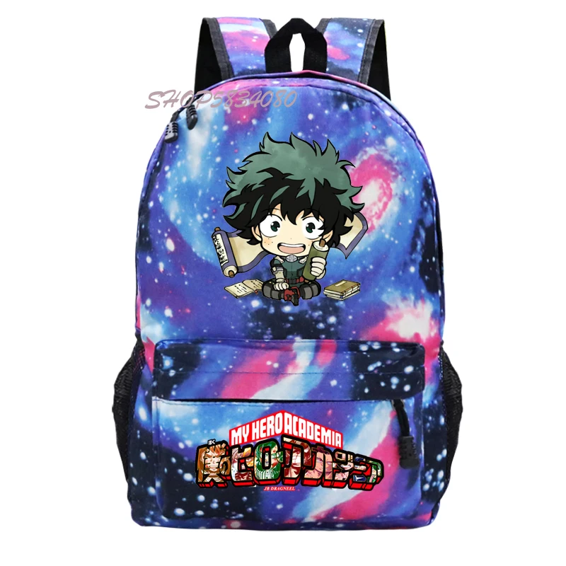 

My Hero Academia Izuku Midoriya Backpack Rucksack Schoolbag Bookbag Boku No Hero Academia Cartoon Backpack Laptop Shouldres Bag