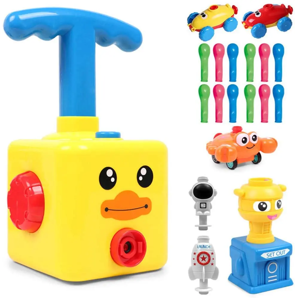 

Power Rocket Balloon Launch Tower Toys Puzzle Fun Education Inertia Air Power Balloon Car Science Experimen Toy Children Gifts