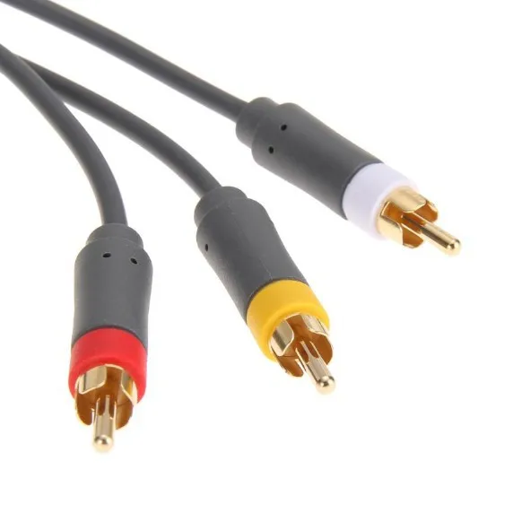 Композитный 3 RCA HD ТВ Аудио AV видео кабель высокой четкости оптический для Xbox360 Xbox