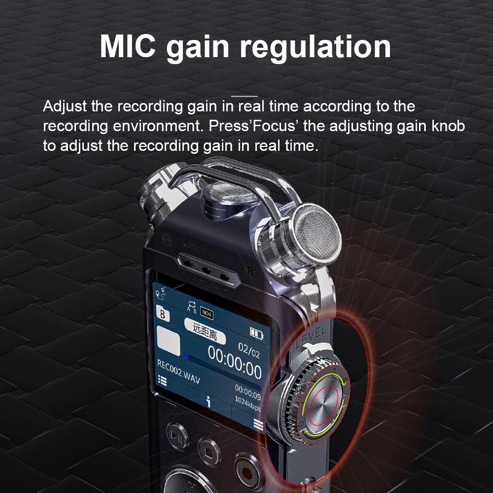 Оригинальный Цифровой диктофон Philips 16 ГБ стерео микрофоны с закладкой 96 кГц/24 бит