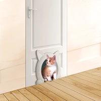 cat door hole access direction controllable toy 27x17x22 5cm for pet training cats kitten abs plastic small pet gate door kit