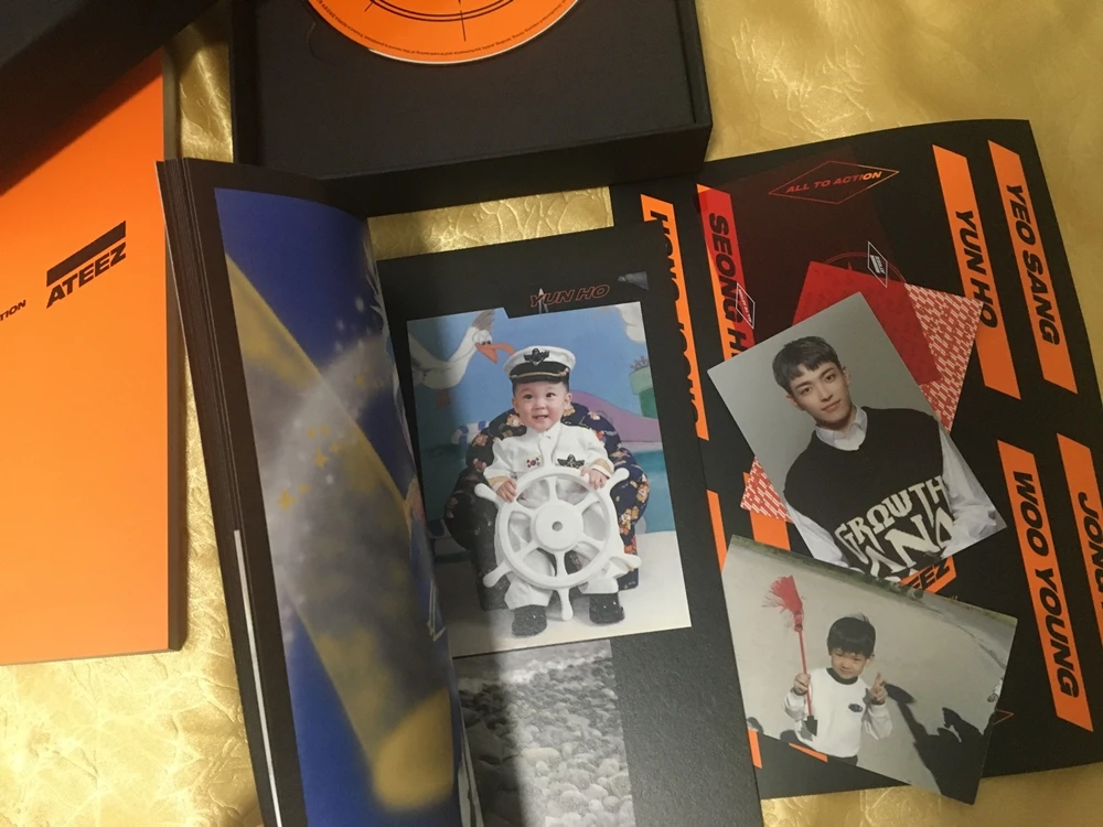 Расписанный вручную ATEEZ TREASURE FIN: альбом с автографом все в действии K POP