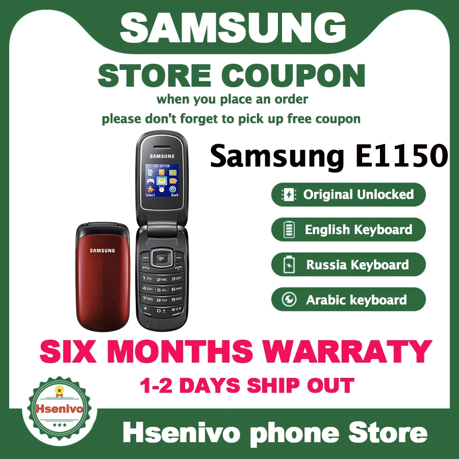 samsung e1150 refurbished original samsung e1151 unlocked gsm 1 43 inches 800 mah multi color flip phone free global shipping