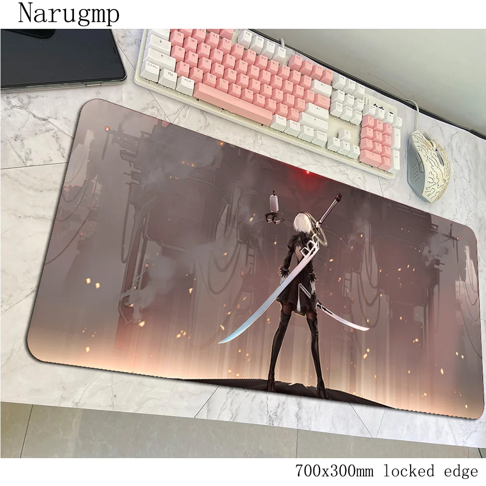 Коврик для мыши nier automata игровой коврик 700x300x3 мм большой компьютерный геймерский
