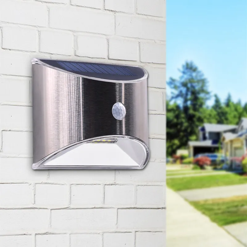 

PIR Motion Night Light 4 LED Solar Powered Lamp Security Sensor Light Outdoor Garden Wall Fence Motion Sensor Nightlight Decor