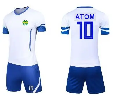 Азиатские размеры, для детей, для мужчин, Camiseta atom Maillots de Foot Enfant equipe de французский Оливер атом капитан Tsubasa майки - Цвет: As picture
