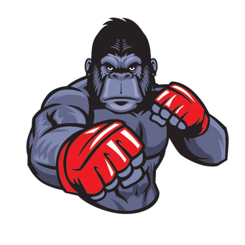 Наклейки для автомобиля наклейка из ПВХ с изображением бойцов Gorilla Fighter