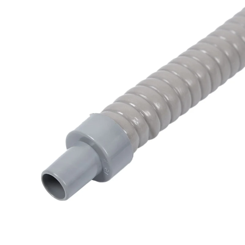 1 шт. пластиковая труба слива воды шланг длиной 60 см для кондиционера серого цвета
