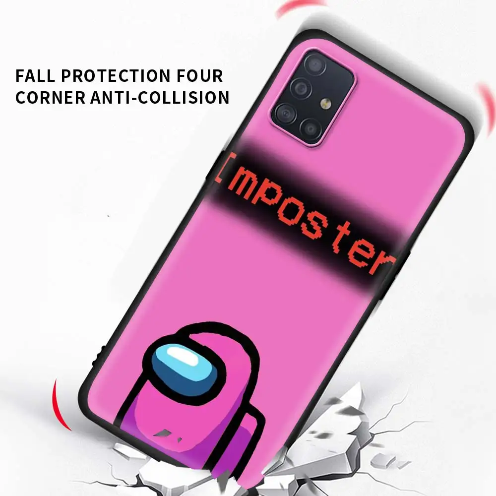 

Among Us Game Imposter Phone Case for Samsung Galaxy A51 A71 A01 A11 A21 A21s A31 A41 A42 5G A50 A10 A20e Back Cover Soft Coque