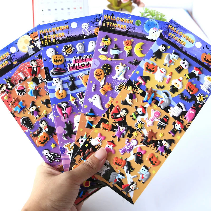 1pcs/lot Kawaii Stationery Stickers  Halloween children bubble stickers  Planner Decorative Mobile Stickers Scrapbooking DIY