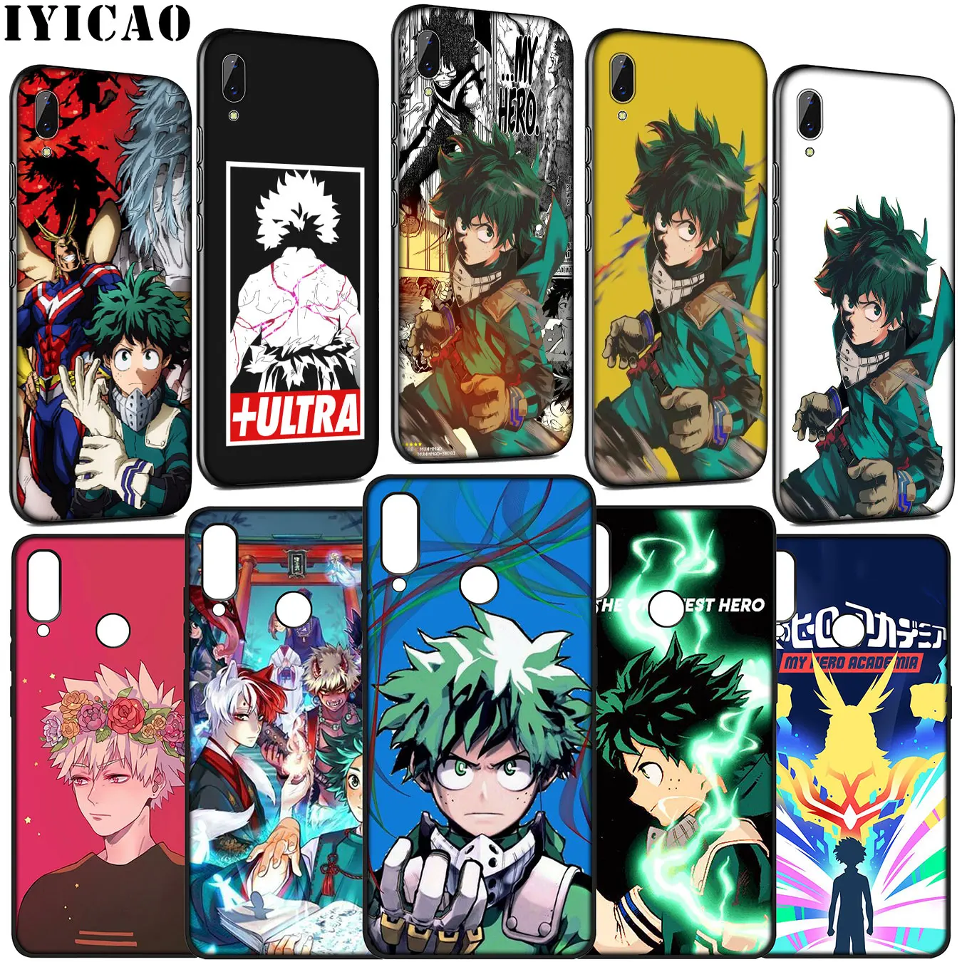My Hero Academia Anime Academy Soft Phone Case for Huawei Y9 Y7 Y6 Prime 2019 2018 Honor 20 10 9 9X 8C 8X 8 Lite 7C 7X 7A Pro |