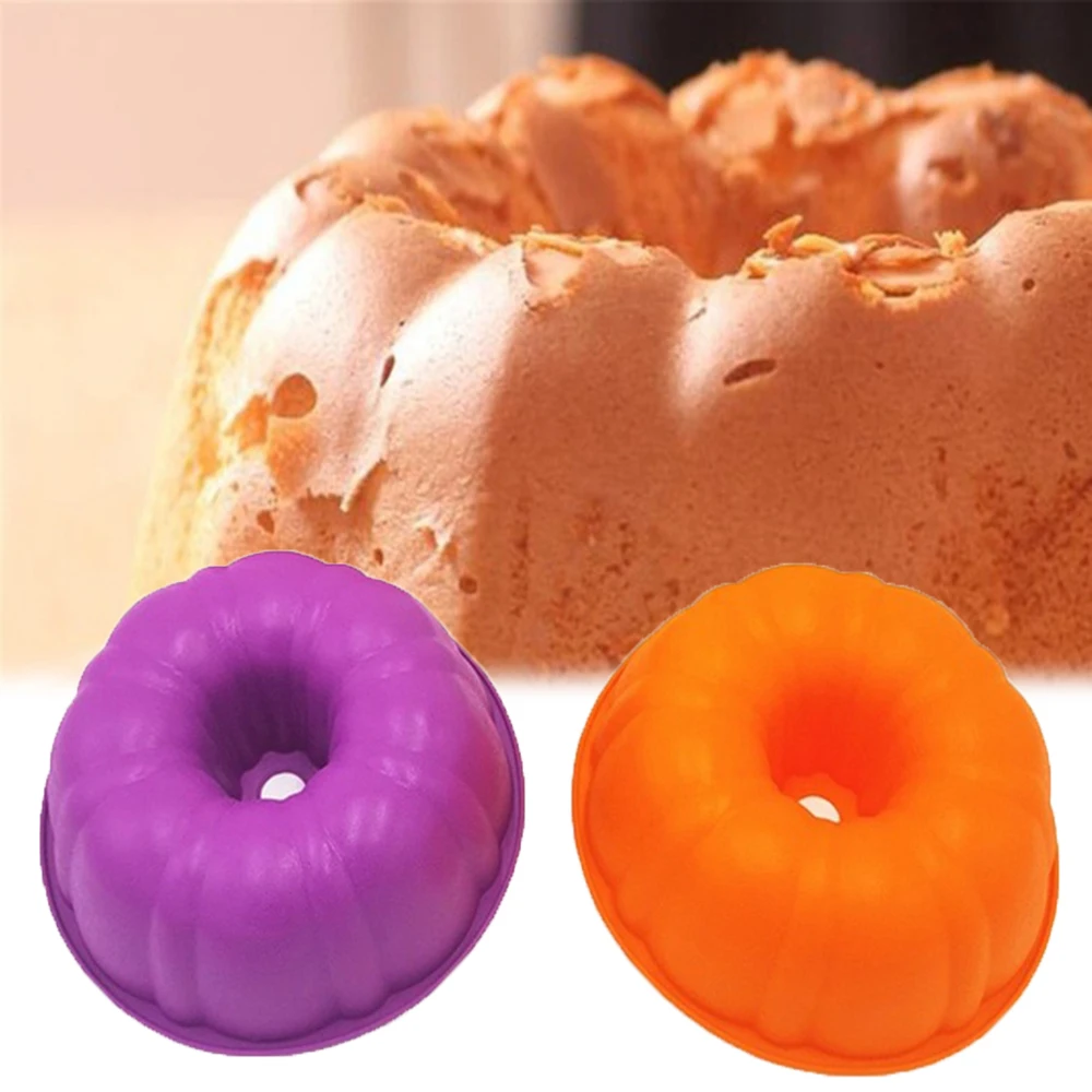 Силиконовая форма в форме тыквы со средней полостью губок для украшения торта