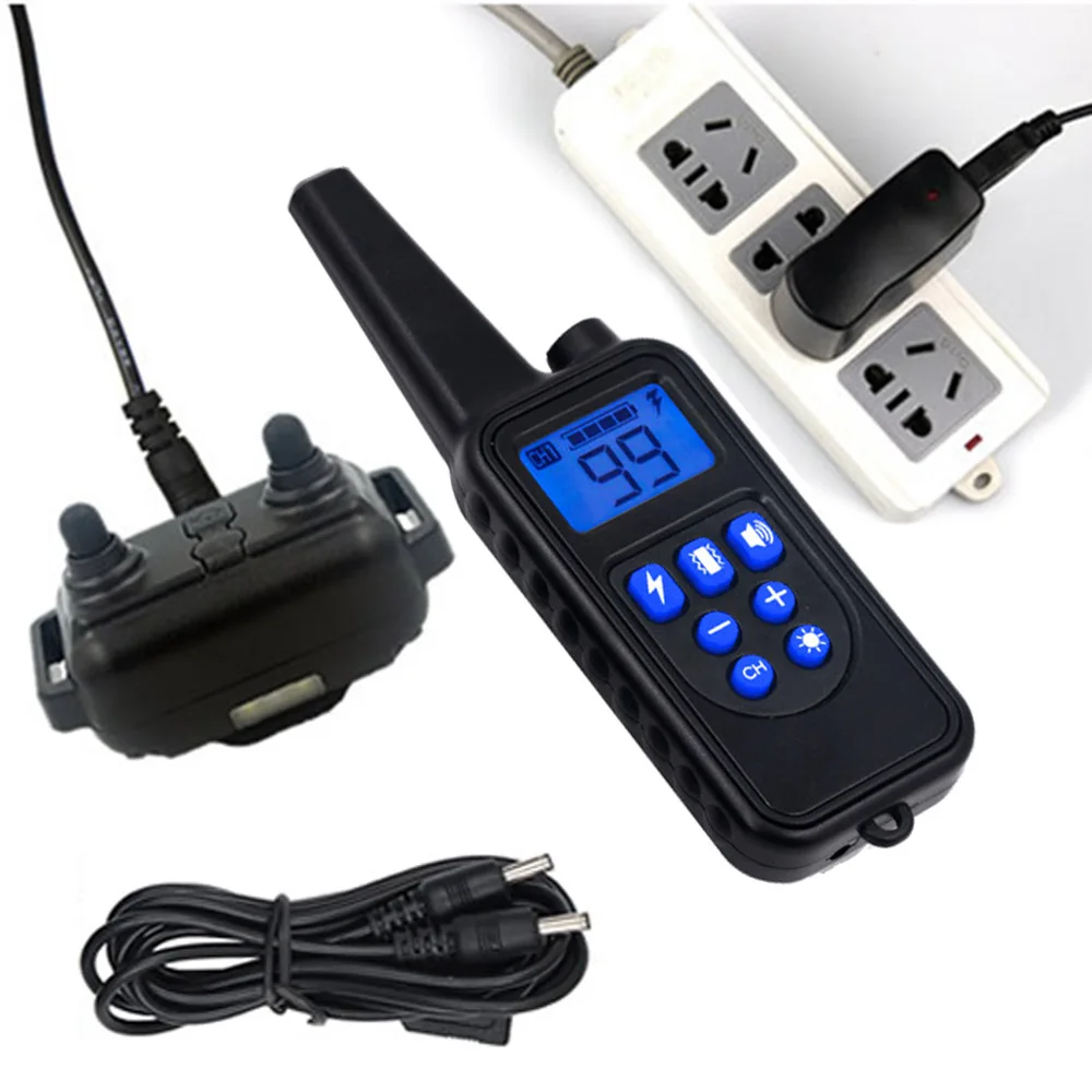 Электрический ошейник для дрессировки собак 800 м водонепроницаемый