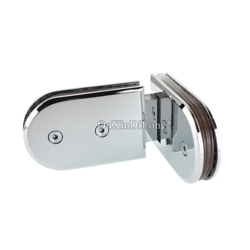 304 Stainless Steel Frameless Shower Glass Door Hinges 180 Degree to Fixed Clamps Holder Brackets Chrome Finished | Обустройство дома