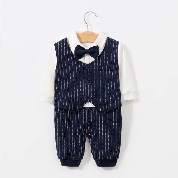 Комбинезон для новорожденных джентльменов мальчиков зимние комбинезоны