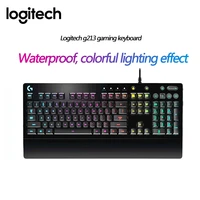 logitech 95new g213 prodigy rgb gaming keyboard for laptop pc gaming overwatch pubg gamer keyboard like mechanical keyboard