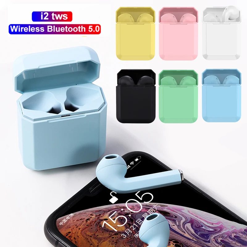 Оригинальный i2 Наушники вкладыши TWS с Беспроводной наушники Bluetooth стерео