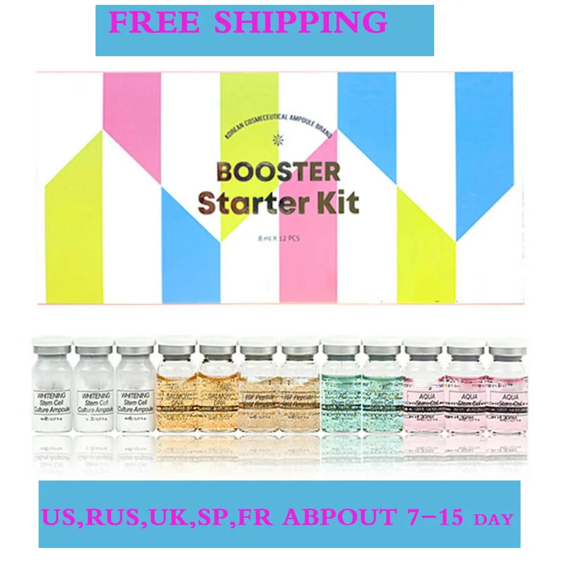 12 шт./компл. BB крем для кожи Мерцающая белоснежная осветляющая сыворотка с