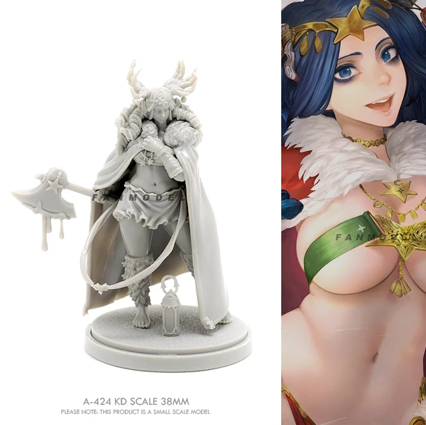 38 мм модельная фигурка из смолы наборы Красота солдат самодельный A-424 (цена