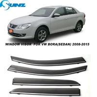 side window visors for vw bora sedan 2008 2009 2010 2011 2012 2013 2014 2015 smoke weathershields sun rain deflectors sunz