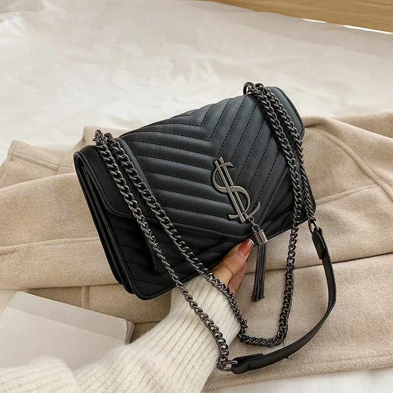 

2021 new luxury handbag lady bag designer leather shoulder handbag messenger female bag chain shoulder bag mobile phone bag Sac