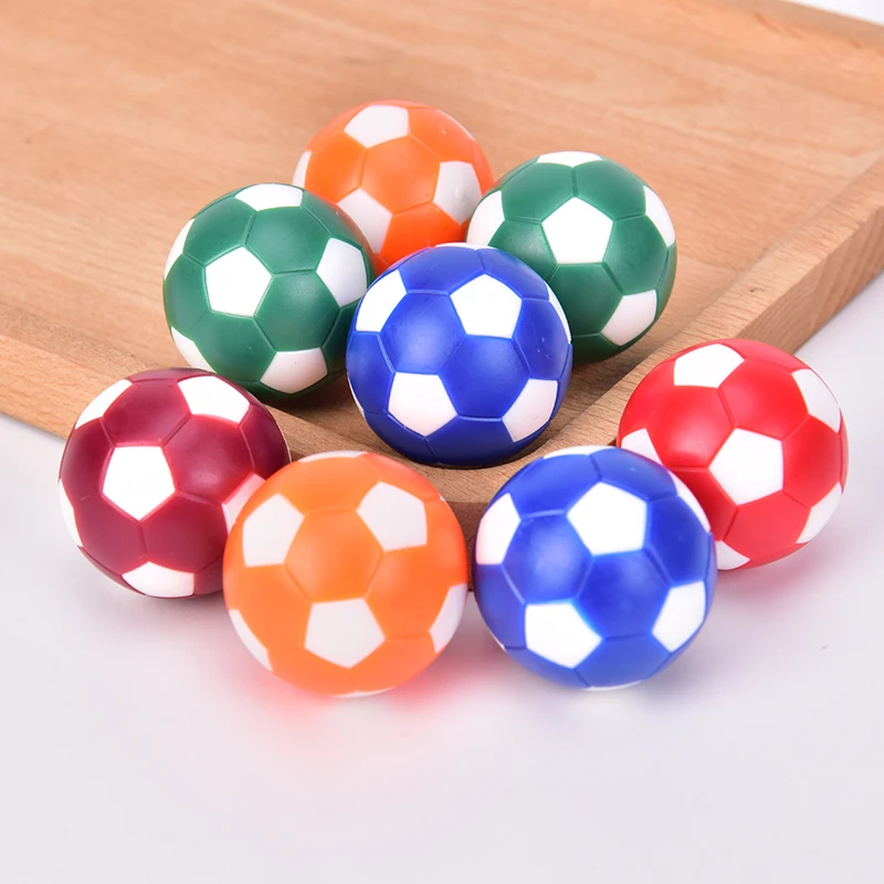 

8pcs Premium Material Resin Mini Colorful Table Soccer Footballs Replacement Balls Tabletop Game Mini Soccer Ball 32mm