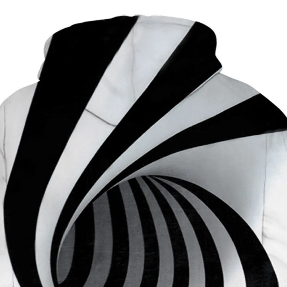 Мужская Толстовка s 3D цифровая Мода vortex с длинным рукавом капюшоном Осенняя мужская Топы Блузка