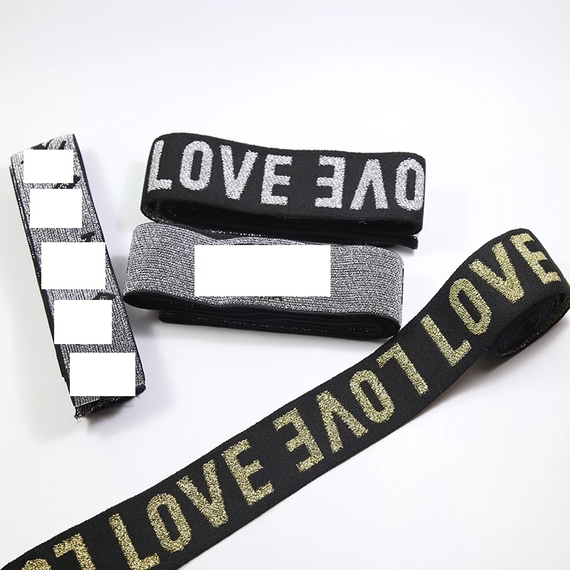 Жаккардовые плетеные эластичные ленты 38 мм эластичная лента для одежды сумок