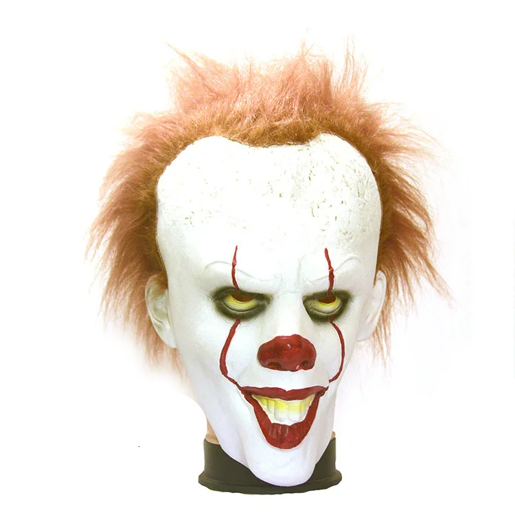 Стивен Кинг это маска Pennywise ужас одежда для клоуна глаза будет сиять клоун