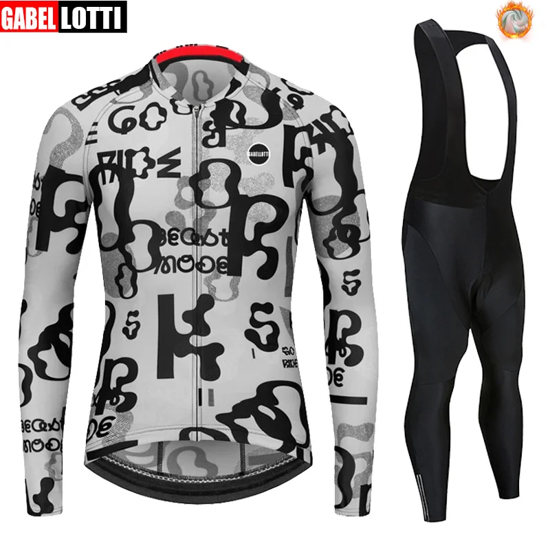 

2021 Men's New Winter Fleece Cycling Jersey Suit Mountain Bike Clothes Wearing Ropa Ciclismo Racing Cycling Jersey Cycling Suit