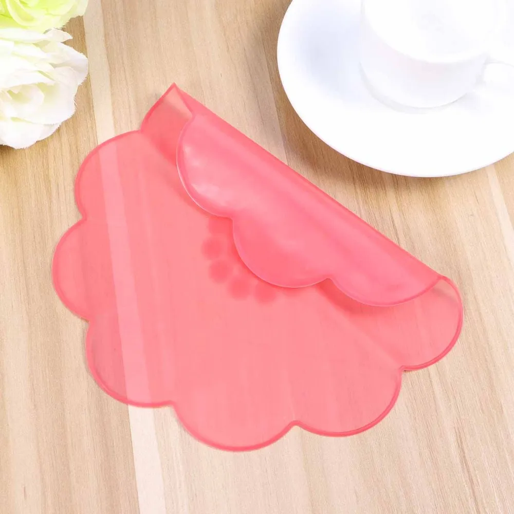 

Flower Shape Silicone Bowl Covers Stretch Food Saver Wraps Reusable Expandable Food Lids (Rosy)