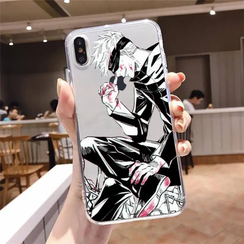 

Jujutsu Kaisen Anime Phone Case Transparent for iPhone 11 12 mini pro XS MAX 8 7 Plus X XR