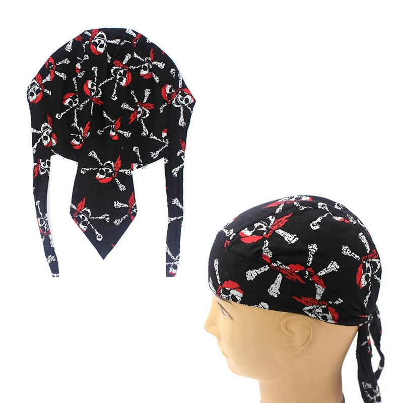 Уличная шапка быстросохнущая шаль с узором в виде головы черепа повязка на