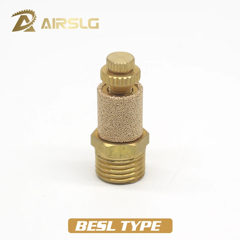 Пневматический латунный для глушителя выхлопного звука BSL BMSL BESL M5 1/8 &quot1/4&quot 3/8