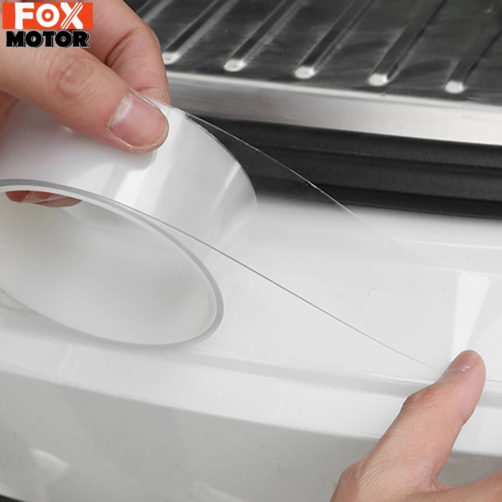 1 м Автомобильная наклейка s защитная лента для порога автомобиля
