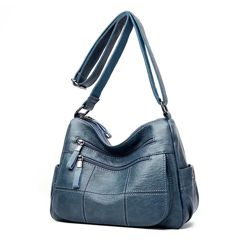 Hochwertige Leder Luxushandtaschen Ladies Bag Designer Schulter -Crossbody -Taschen für Frauen 2024 Neue Bolsa Feminina Sack A Main