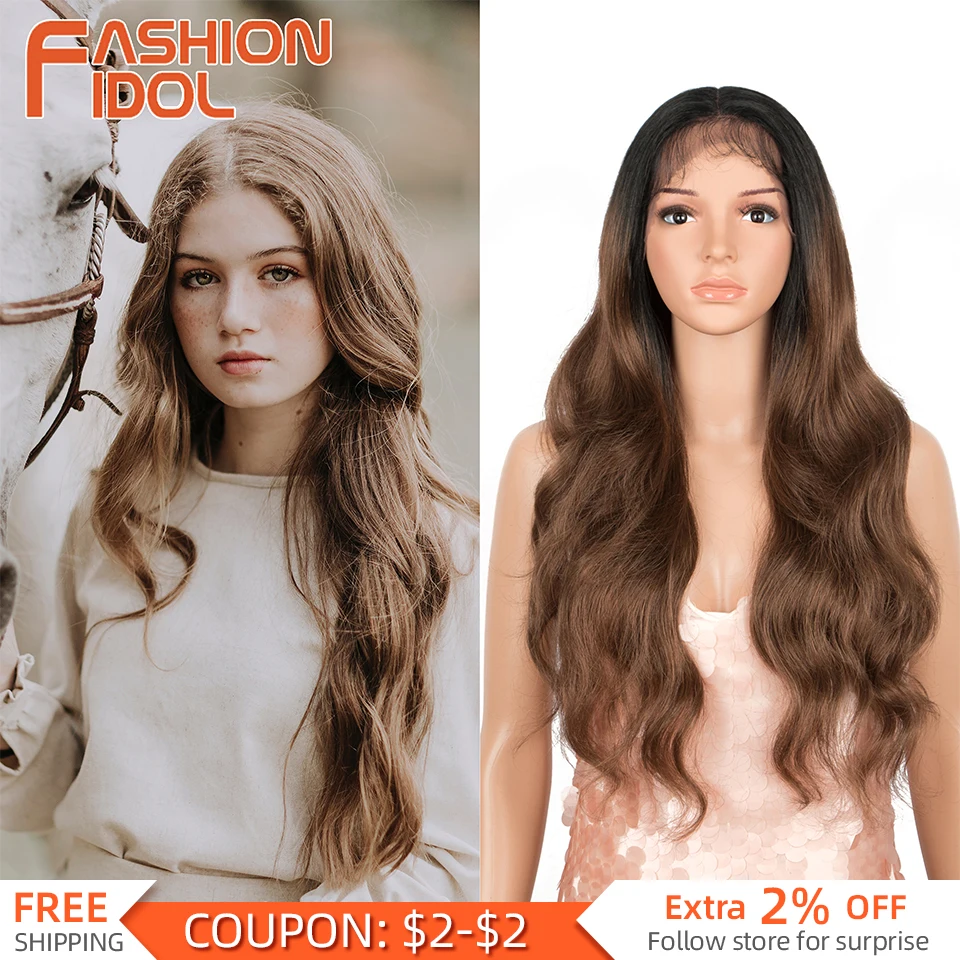 

Синтетические парики на кружеве с объемной волной светлые парики с омбре для чернокожих женщин высокотемпературные волосы косплей Лолита ...