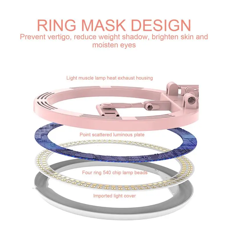 

1pc LED Ring Light with Stand Phone Holder Selfie Light Live Makeup Phone Rack