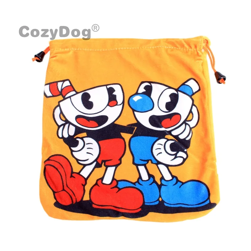 Симпатичная плюшевая сумка Cuphead многофункциональная для монет маленький кошелек