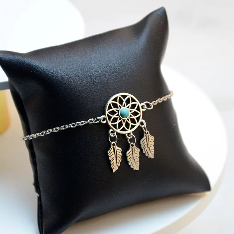 Персонализированные браслеты на ногу для женщин летние пляжные перьевые