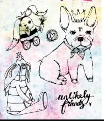 Прозрачный силиконовый штамп с милой собакой/печать для скрапбукинга своими