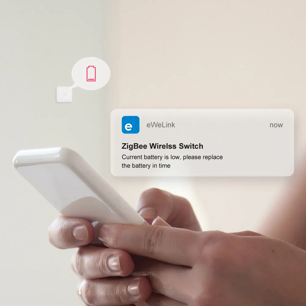 Беспроводной переключатель SONOFF SNZB 01 Mini Zigbee двухсторонний выключатель света для