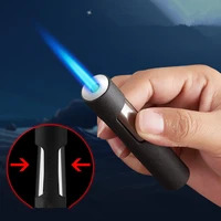 creative push lighter inflatable outdoor windproof portable direct injection cigarette lighter mens gadget cigarette accessorie