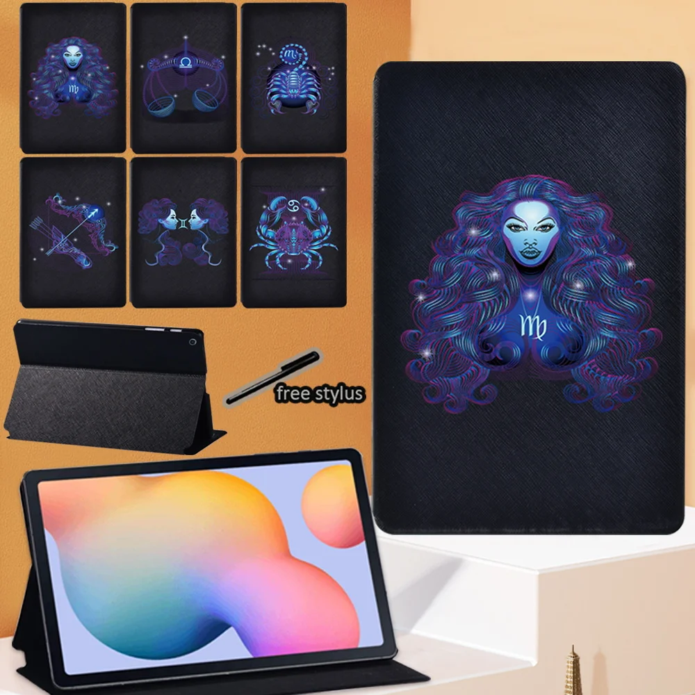 

Tablet Case For Samsung Galaxy Tab S6 Lite P610 P615 2020 10.4 Inch Anti-Dust Hard Shell Stand Cover+Free Stylus