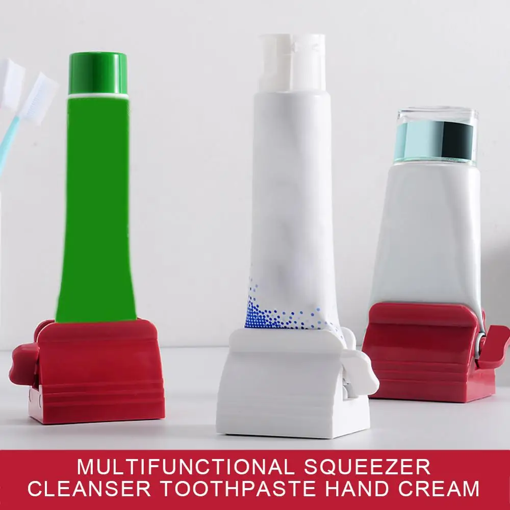 Toothpaste Tube Squeezer Rolling Easy Portable Dispenser Tooth Paste Holder Bathroom Accessories Sets | Дом и сад